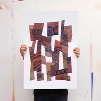 Image 2 of TOTEM MOIRÉ Orange + Blue