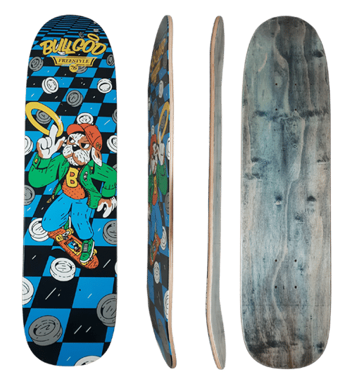 Image of Freestyle Skate Deck 7.6" - Checkers Blue