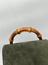 Image 3 of Gucci Bamboo Dark Green Backpack Small