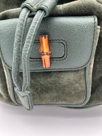 Image 5 of Gucci Bamboo Dark Green Backpack Small