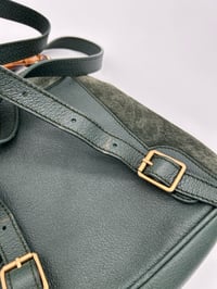 Image 12 of Gucci Bamboo Dark Green Backpack Small