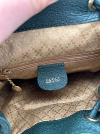 Image 20 of Gucci Bamboo Dark Green Backpack Small