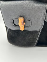 Image 5 of Gucci Bamboo Medium Backpack Black