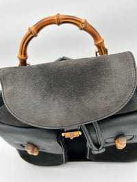 Image 3 of Gucci Bamboo Medium Backpack Black