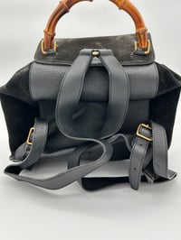Image 8 of Gucci Bamboo Medium Backpack Black