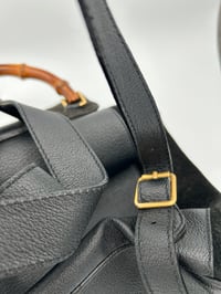 Image 12 of Gucci Bamboo Medium Backpack Black