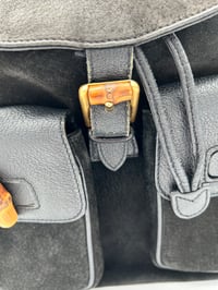 Image 4 of Gucci Bamboo Medium Backpack Black