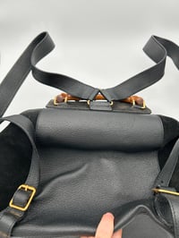 Image 13 of Gucci Bamboo Medium Backpack Black