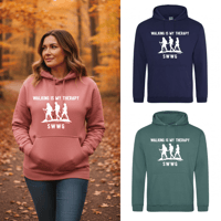 Image 1 of Walking Is My Therapy Hoodie