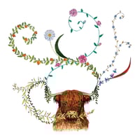 Carte de vœux "Vache"