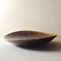 Image 2 of mottled brown altered serving bowl