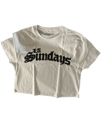 Image 1 of LASUNDAYS LADIES CROP T