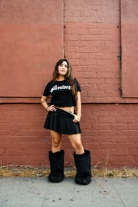 Image 2 of LASUNDAYS LADIES CROP T