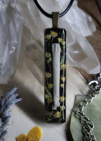 Image 2 of Bone and Floral Pendant
