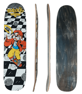 Image of Freestyle Skate Deck 7.3" - Checkers Black