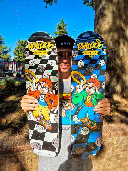 Image of Freestyle Skate Deck 7.3" - Checkers Black