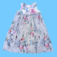 Vintage Floral Smock Dress