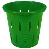 Image 1 of AW007670 Green, 15" Diameter x 13" Tall, 5/8 Bushel Vented Container