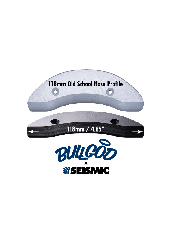 Image of Seismic Skid Plate - Old School Nose 118mm 