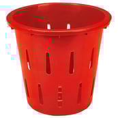 Image 1 of AW007678 Red, 12" Diameter x 13" Tall, 1/2 Bushel Container