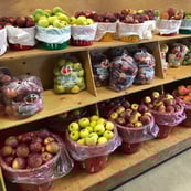 Image 4 of AW007670 Green, 15" Diameter x 13" Tall, 5/8 Bushel Vented Container