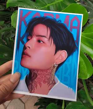 "KARMA" Maknae Line Individual Small Art Prints 4.25 x 5.5