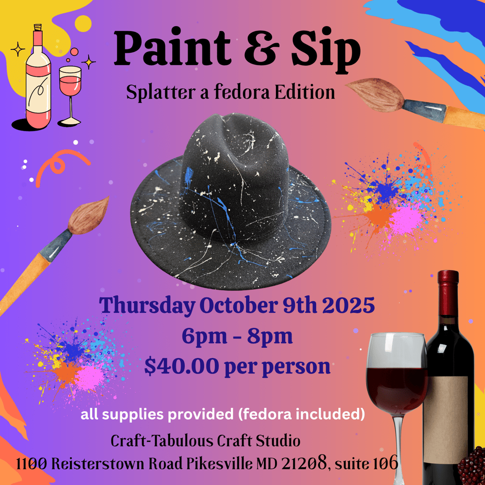 Image of Paint sip and splatter