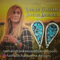 Image 3 of Turquoise Inlay Earrings