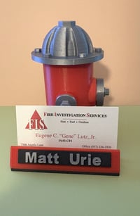 Image 1 of 🚒🔥 3D Printed Fire Hydrant Business Card Holder – Bold, Unique & Functional! 💼✨