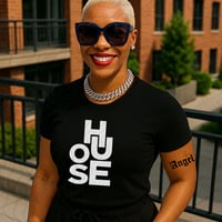 HOUSE Letter Block T-Shirt | Minimalist DJ Club Tee