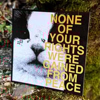 Image 3 of "None of your rights" 4x4 Print