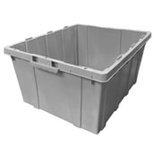 Image 1 of DL24201202MILL Grey, 24" x 20" x 12", Traction Bottom, Detached Lid Container