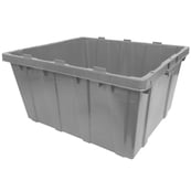 Image 3 of DL24201202MILL Grey, 24" x 20" x 12", Traction Bottom, Detached Lid Container