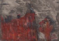 Image 2 of Empty Windows - Charcoal, Soft Pastels and Acrylic Paint on Paper 