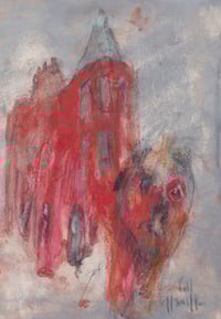 Image 2 of Across Crosshill - Charcoal, Soft Pastels and Acrylic Paint on Paper 