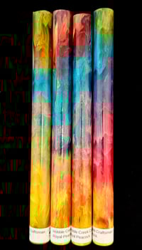 Image 2 of 'Royal Peacock', custom bespoke pen blanks, high pressure cured with Alumilite Resin. Bespoke ready!