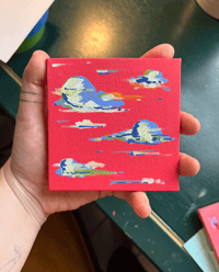 Image 2 of Fuchsia Cloud Painting