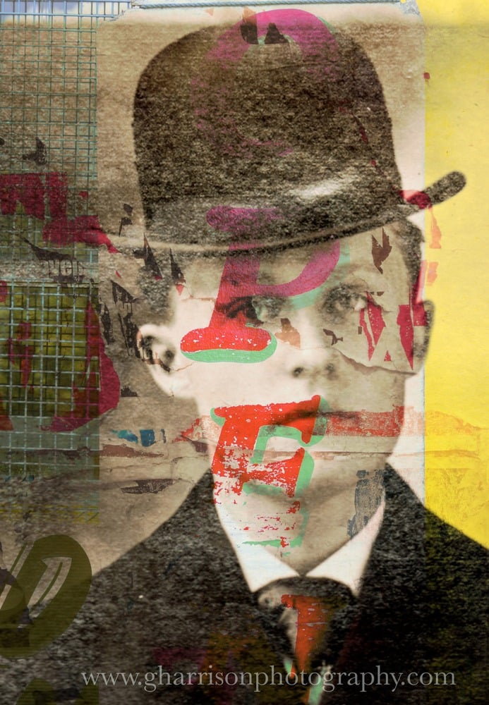 Image of Man in the Hat, blank 5 x 7 Fine art Card by Gavin Harrison