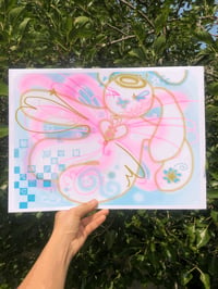 icare - bunny angel self-care risograph print
