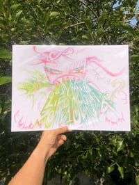 cus why - bunny monster heart-search risograph print