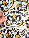 Sticker - Meow I Want Money 