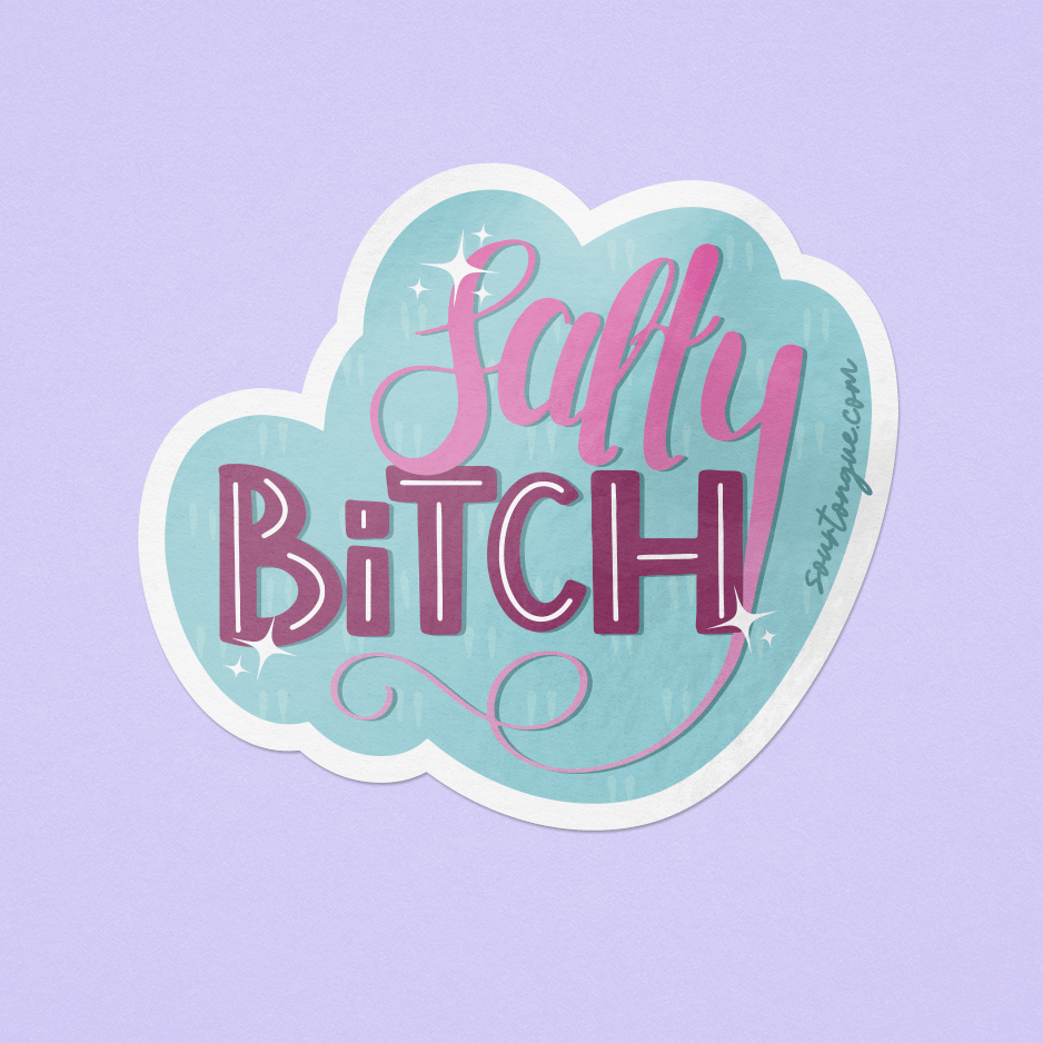 Image of Salty Bitch Sticker