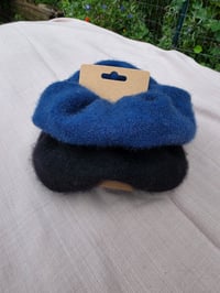 Image 1 of Petite Cashmere Scrunchie Set - Blue & Black
