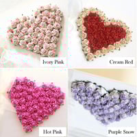 Image 5 of Luxury Love Heart Card. 9 Colours. For Her Card. Birthday Card For Mum. Wife Card.