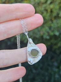 Image 5 of Mermaid Secret- Green Cornish Seaglass Necklace 