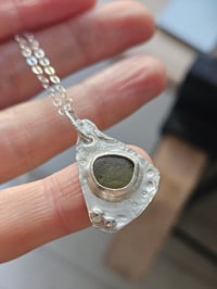 Image 1 of Mermaid Secret- Green Cornish Seaglass Necklace 