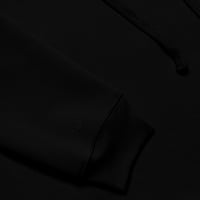 Image 4 of CRINGE All Black Embroidered Crop Hoodie