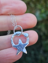 Image 2 of Star Hoop Necklace
