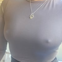 Image 4 of Star Hoop Necklace