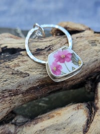 Image 2 of Vintage Floral China Necklace 